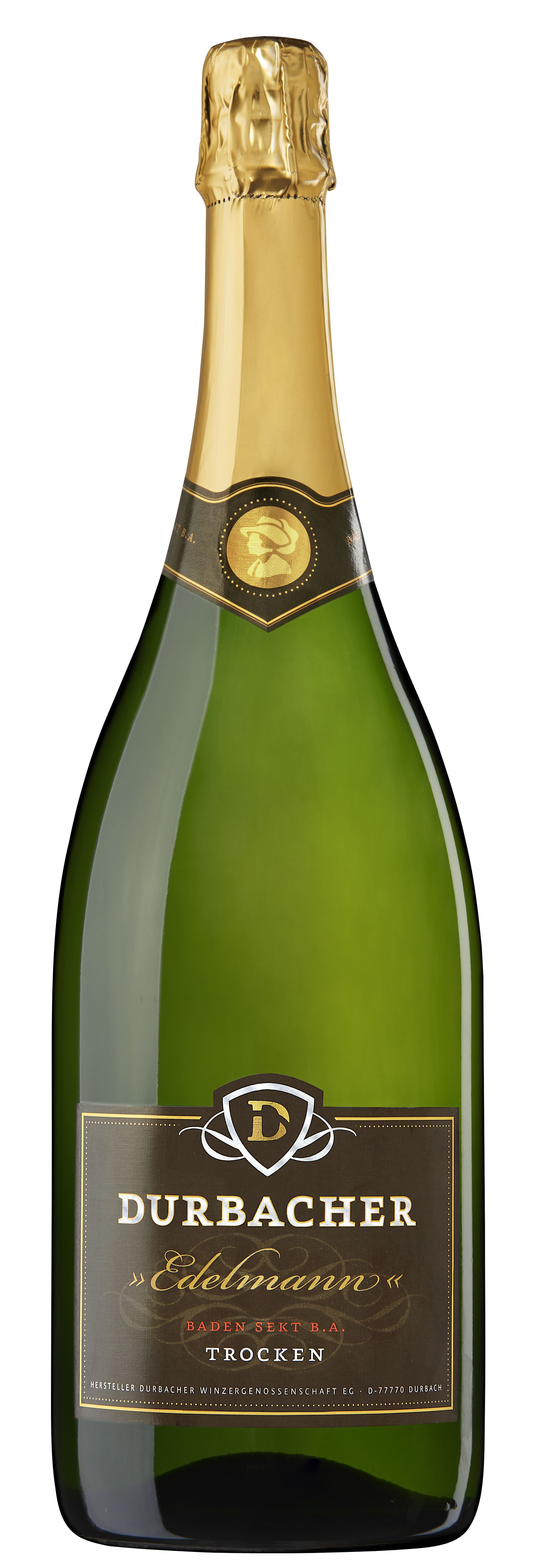 Durbacher Sekt "Edelmann" trocken Magnumflasche