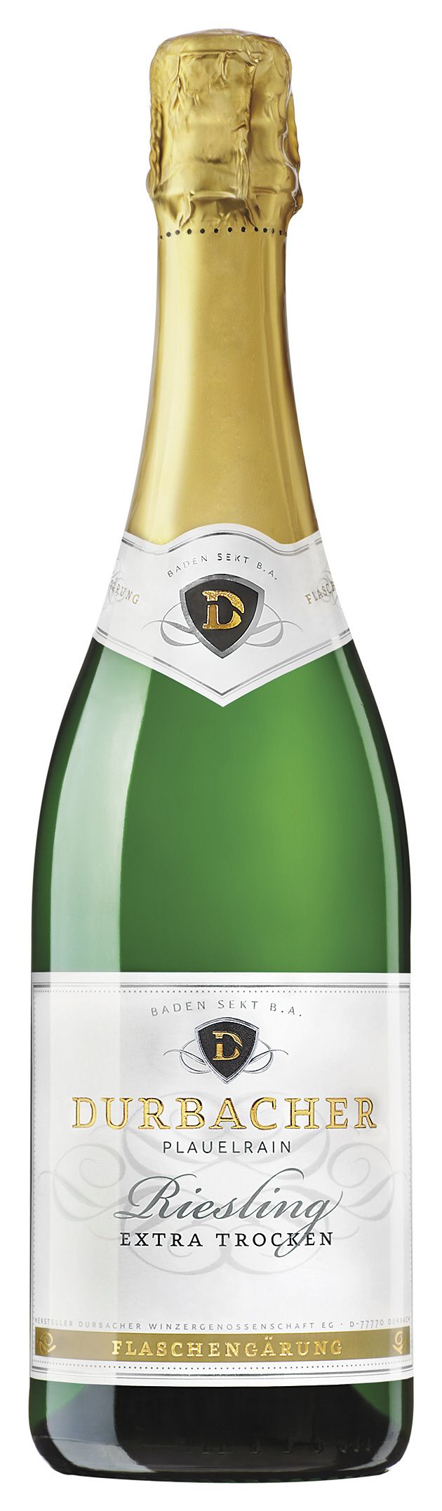 Durbacher Plauelrain Riesling extra trocken Flaschengärung